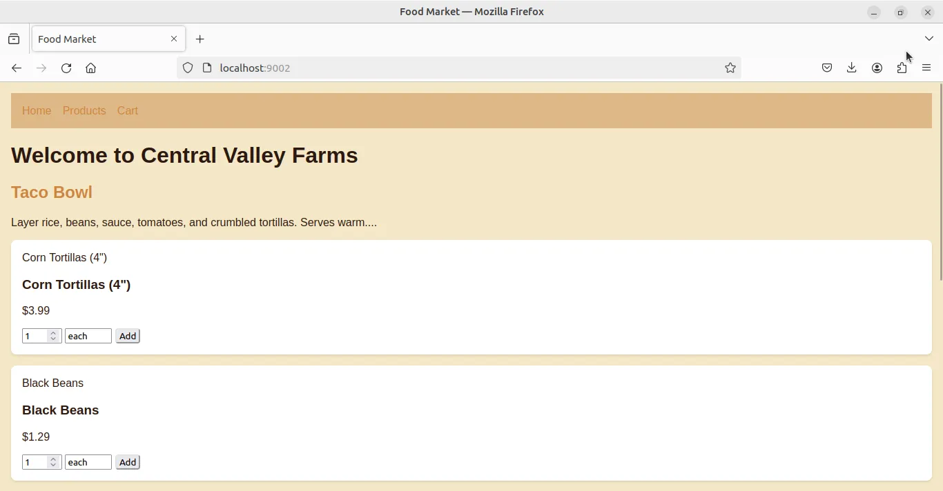 CV Food Market